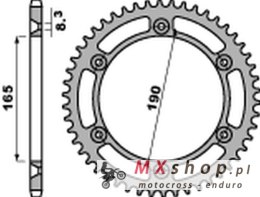 PBR ZĘBATKA TYLNA 896 48 C45 KTM 125/250/350 ENDURO '87-'90, MX 420/495 '81-'84, MX 500 '85-'93, LC4 600 '88-'92 (JTR896.48) (ŁA