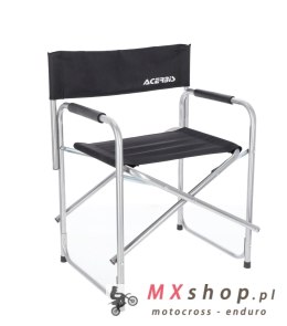 ACERBIS KRZESŁO TURYSTYCZNE KEMPINGOWE SKŁADANE (DO 100KG) (ZAMKN. 48X80X16) (OTW.48X80X59) KOLOR CZARNY NAPIS BIAŁY
