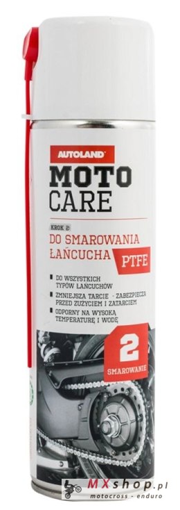 AUTOLAND MOTOCARE BIAŁY SMAR PTFE DO ŁAŃCUCHÓW 0,5L (12)