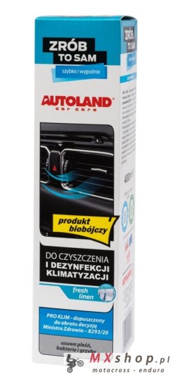 AUTOLAND ŚRODEK DO CZYSZCZENIA I DEZNYFEKCJI KLIMATYZACJI FRESH 0,4L (12)