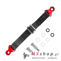 BIKETEC PAS (PASEK) TEKSTYLNY DO WYCIĄGANIA MOTOCYKLA DO MOTOCYKLI JAPOŃSKICH WRAZ ZE ŚRUBAMI, 350CM X 2,5MM X 25MM KOLOR CZARNY