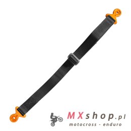 BIKETEC PAS (PASEK) TEKSTYLNY DO WYCIĄGANIA MOTOCYKLA KTM/HUSQVARNA/GASGAS, 530CM X 2,5MM X 25MM KOLOR CZARNY/POMARAŃCZOWY