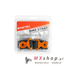 BIKETEC PAS (PASEK) TEKSTYLNY DO WYCIĄGANIA MOTOCYKLA KTM/HUSQVARNA/GASGAS, 530CM X 2,5MM X 25MM KOLOR CZARNY/POMARAŃCZOWY