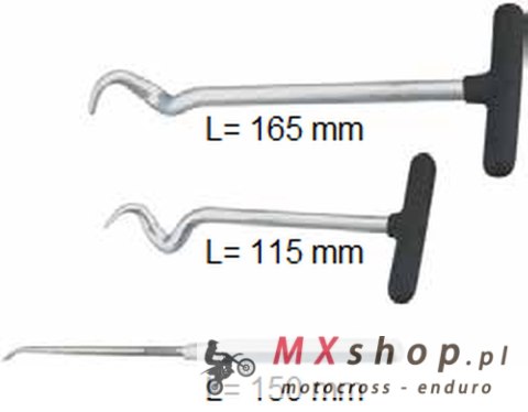 BUZZETTI NARZĘDZIE DO USUWANIA USZCZELEK; O-RINGÓW; WĘŻY ELASTYCZNYCH ZESTAW ZAWIERA 3 SZT.165MM 150MM 115MM BUZZETTI NARZĘDZIE DO USUWANIA USZCZELEK; O-RINGÓW; WĘŻY ELASTYCZNYCH ZESTAW ZAWIERA 3 SZT.165MM 150MM 115MM