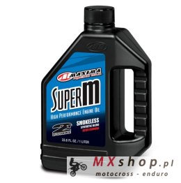 MAXIMA RACING OILS OLEJ 2T DO MIESZANKI PÓŁSYNTETYCZNY SUPER M SMOKELESS PREMIX 1 LITR (12) (AKC)