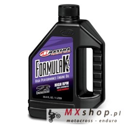 MAXIMA RACING OILS OLEJ 2T DO MIESZANKI SYNTETYCZNY FORMULA K2 100% SYNTHETIC RACING PREMIX 1 LITR (12) (AKC)
