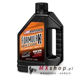 MAXIMA RACING OILS OLEJ 2T DO MIESZANKI SYNTETYCZNY FORMULA K2 INJECTOR 100% SYNTHETIC 1 LITR (12) (AKC) (TPI) (TBI)