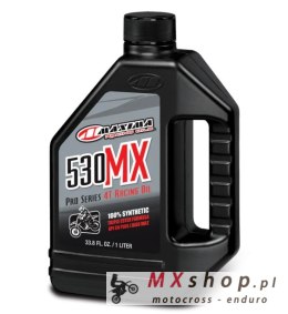 MAXIMA RACING OILS OLEJ SILNIKOWY 530MX 100% SYNTHETIC 4T RACING ENGINE OIL - MX / OFFROAD / ENDURO 1 LITR (12) (AKC)