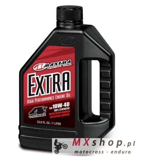 MAXIMA RACING OILS OLEJ SILNIKOWY EXTRA 10W40 100% SYNTHETIC 1 LITR (12) (AKC) MAXIMA RACING OILS OLEJ SILNIKOWY EXTRA 10W40 100% SYNTHETIC 1 LITR (12) (AKC)