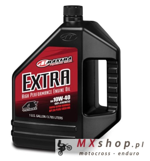 MAXIMA RACING OILS OLEJ SILNIKOWY EXTRA 10W40 100% SYNTHETIC 3.785 LITRY (4) (AKC) MAXIMA RACING OILS OLEJ SILNIKOWY EXTRA 10W40 100% SYNTHETIC 3.785 LITRY (4) (AKC)