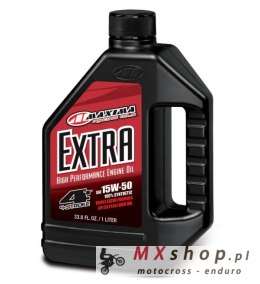 MAXIMA RACING OILS OLEJ SILNIKOWY EXTRA 15W50 100% SYNTHETIC 1 LITR (12) (AKC)