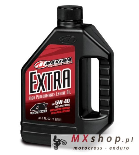 MAXIMA RACING OILS OLEJ SILNIKOWY EXTRA 5W40 100% SYNTHETIC 1 LITR (12) (AKC) MAXIMA RACING OILS OLEJ SILNIKOWY EXTRA 5W40 100% SYNTHETIC 1 LITR (12) (AKC)