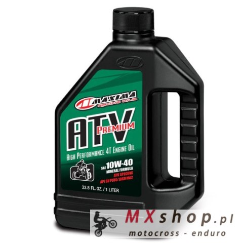 MAXIMA RACING OILS OLEJ SILNIKOWY MINERALNY ATV PREMIUM 4T 10W40 1 LITR (12) (AKC) MAXIMA RACING OILS OLEJ SILNIKOWY MINERALNY ATV PREMIUM 4T 10W40 1 LITR (12) (AKC)