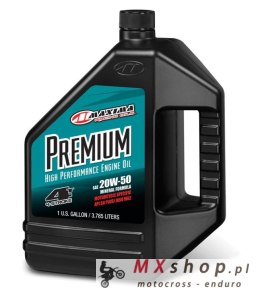 MAXIMA RACING OILS OLEJ SILNIKOWY MINERALNY PREMIUM 20W50 3.785 LITRY (4) (AKC)