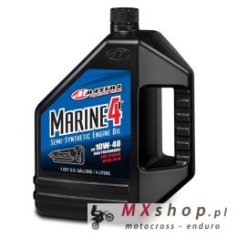 MAXIMA RACING OILS OLEJ SILNIKOWY PÓŁSYNTETYCZNY DO SKUTERÓW WODNYCH, ŁODZI I SILNIKÓW ZABURTOWYCH MARINE 4T SYN BLEND 10W40 4 L
