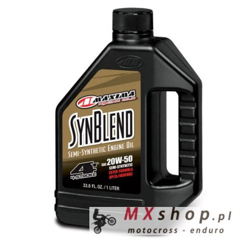 MAXIMA RACING OILS OLEJ SILNIKOWY PÓŁSYNTETYCZNY SYN BLEND ESTER 20W50 1 LITR (12) (AKC) MAXIMA RACING OILS OLEJ SILNIKOWY PÓŁSYNTETYCZNY SYN BLEND ESTER 20W50 1 LITR (12) (AKC)