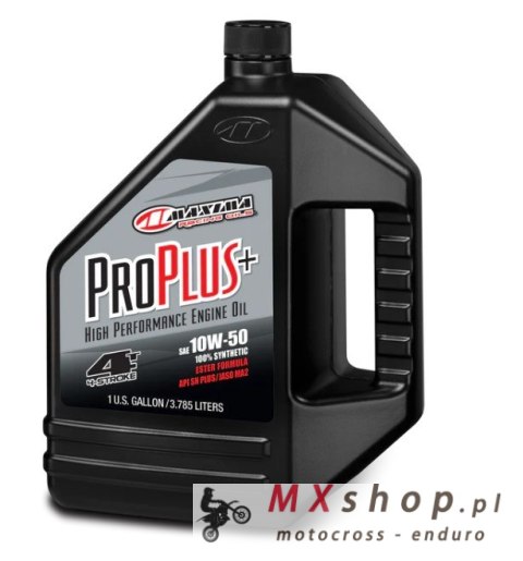 MAXIMA RACING OILS OLEJ SILNIKOWY PRO PLUS+ 10W50 SYNTHETIC 3.785 LITRY (4) (AKC) MAXIMA RACING OILS OLEJ SILNIKOWY PRO PLUS+ 10W50 SYNTHETIC 3.785 LITRY (4) (AKC)