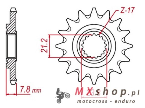 MTX PARTS ZĘBATKA PRZEDNIA HORNET 2320 13 HONDA CRF 250R '18-'23 SAMOOCZYSZCZAJĄCA (JTF1344.13SC) (ŁAŃC. 520) MTX PARTS ZĘBATKA PRZEDNIA HORNET 2320 13 HONDA CRF 250R '18-'23 SAMOOCZYSZCZAJĄCA (JTF1344.13SC) (ŁAŃC. 520)