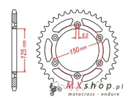 MTX PARTS ZĘBATKA TYLNA 899 41 KTM SX/EXC (JTR897.41) (ŁAŃC. 520)