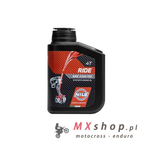 NILS OLEJ SILNIKOWY 4T RIDE SAE 15W50 SYNTETYK 1L (AKC) NILS OLEJ SILNIKOWY 4T RIDE SAE 15W50 SYNTETYK 1L (AKC)