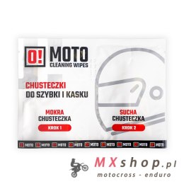 OMOTO CHUSTECZKI DO KASKU MOKRA I SUCHA O!MOTO CLEANING WIPES (20)
