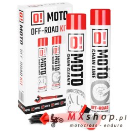 OMOTO OFF ROAD CHAIN CARE AND PROTECTION ZESTAW DO CZYSZCZENIA I SMAROWANIA ŁAŃCUCHA 2+1 ZESTAW Z SZCZOTKĄ (2 X 750ML) (O!MOTO) 