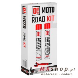 OMOTO ROAD CHAIN CARE AND PROTECTION ZESTAW DO CZYSZCZENIA I SMAROWANIA ŁAŃCUCHA 2+1 ZESTAW Z SZCZOTKĄ (2 X 750ML) (O!MOTO) (OLE