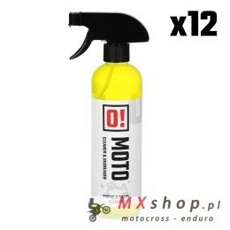 OMOTO ZESTAW 12 SZTUK PŁYN DO MYCIA SILNIKA I ŁAŃCUCHA 500ML O! CHAIN AND ENGINE CLEANER (O!MOTO) (OLE-018) (PAKIET 12 SZTUK)