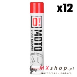 OMOTO ZESTAW 12 SZTUK SPRAY ZMYWACZ DO MYCIA ŁAŃCUCHA 750ML O! CHAIN CLEANER (O!MOTO) (OLE-007) (PAKIET 12 SZTUK)