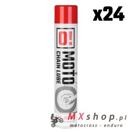 OMOTO ZESTAW 24 SZTUKI SPRAY SMAR DO ŁAŃCUCHA 750ML OFF ROAD O! CHAIN LUBE (O!MOTO) (OLE-023) (PAKIET 24 SZTUKI)