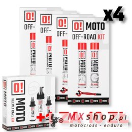 OMOTO ZESTAW 4+1 DO CZYSZCZENIA I SMAROWANIA ŁAŃCUCHA OFF ROAD O! CHAIN CARE AND PROTECTION 2+1 ZESTAW Z SZCZOTKĄ + OMOTO ZESTAW