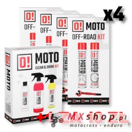 OMOTO ZESTAW 4+1 DO CZYSZCZENIA I SMAROWANIA ŁAŃCUCHA OFF ROAD O! CHAIN CARE AND PROTECTION 2+1 ZESTAW Z SZCZOTKĄ + OMOTO ZESTAW
