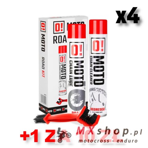 OMOTO ZESTAW 4+1 DO CZYSZCZENIA I SMAROWANIA ŁAŃCUCHA ROAD O! CHAIN CARE AND PROTECTION 2+1 ZESTAW Z SZCZOTKĄ (2 X 750ML) (O!MOT OMOTO ZESTAW 4+1 DO CZYSZCZENIA I SMAROWANIA ŁAŃCUCHA ROAD O! CHAIN CARE AND PROTECTION 2+1 ZESTAW Z SZCZOTKĄ (2 X 750ML) (O!MOT