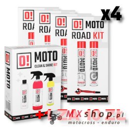 OMOTO ZESTAW 4+1 DO CZYSZCZENIA I SMAROWANIA ŁAŃCUCHA ROAD O! CHAIN CARE AND PROTECTION 2+1 ZESTAW Z SZCZOTKĄ + OMOTO ZESTAW DO 