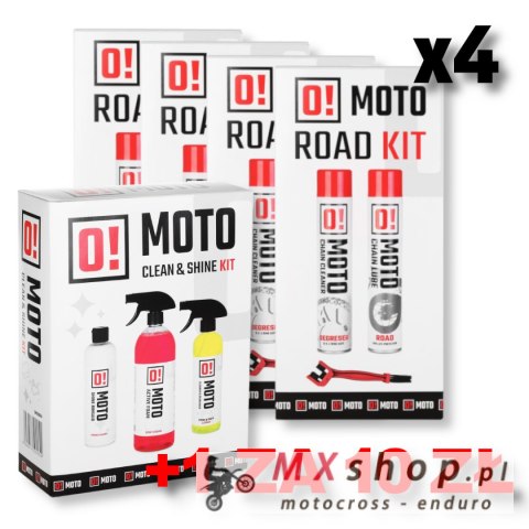 OMOTO ZESTAW 4+1 DO CZYSZCZENIA I SMAROWANIA ŁAŃCUCHA ROAD O! CHAIN CARE AND PROTECTION 2+1 ZESTAW Z SZCZOTKĄ + OMOTO ZESTAW DO OMOTO ZESTAW 4+1 DO CZYSZCZENIA I SMAROWANIA ŁAŃCUCHA ROAD O! CHAIN CARE AND PROTECTION 2+1 ZESTAW Z SZCZOTKĄ + OMOTO ZESTAW DO