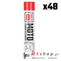 OMOTO ZESTAW 48 SZTUK SPRAY ZMYWACZ DO MYCIA ŁAŃCUCHA 750ML O! CHAIN CLEANER (O!MOTO) (OLE-007) (PAKIET 48 SZTUK)
