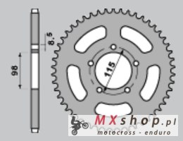 PBR ZĘBATKA TYLNA 893 60 C45 KTM SX 60/65 (ŁAŃC.420) (JTR894.60)