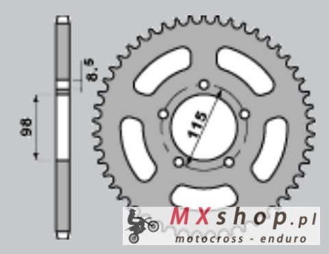 PBR ZĘBATKA TYLNA 893 60 C45 KTM SX 60/65 (ŁAŃC.420) (JTR894.60) PBR ZĘBATKA TYLNA 893 60 C45 KTM SX 60/65 (ŁAŃC.420) (JTR894.60)