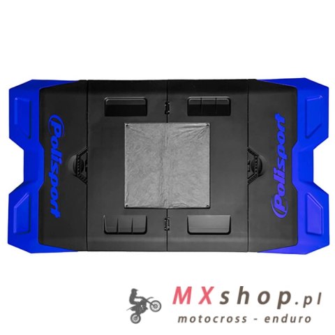 POLISPORT WYPRZEDAŻ MATA POD MOTOCYKL CROSS/ENDURO SKŁADANA PLASTIKOWA KOLOR NIEBIESKO CZARNY (Z POJEMNIKIEM NA ZUŻYTY OLEJ) POLISPORT WYPRZEDAŻ MATA POD MOTOCYKL CROSS/ENDURO SKŁADANA PLASTIKOWA KOLOR NIEBIESKO CZARNY (Z POJEMNIKIEM NA ZUŻYTY OLEJ)