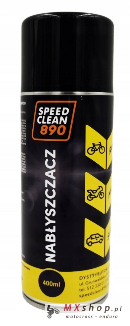 SPEEDCLEAN 890 NABŁYSZCZACZ DO MOTOCYKLI, ROWERÓW I SAMOCHODÓW POJEMNOŚĆ 400ML SPEEDCLEAN 890 NABŁYSZCZACZ DO MOTOCYKLI, ROWERÓW I SAMOCHODÓW POJEMNOŚĆ 400ML