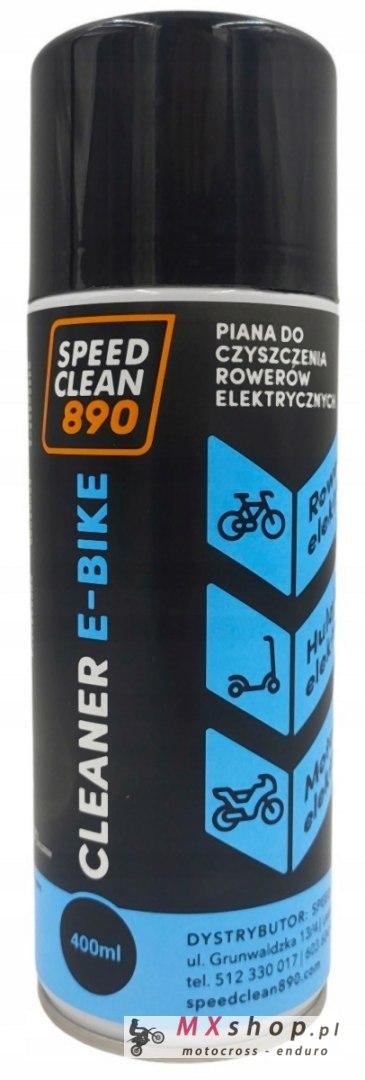 SPEEDCLEAN 890 OFFROAD PIANA DO MYCIA ROWERÓW ELEKTRYCZNYCH E-BIKE W SPRAYU POJEMNOŚĆ 400ML SPEEDCLEAN 890 OFFROAD PIANA DO MYCIA ROWERÓW ELEKTRYCZNYCH E-BIKE W SPRAYU POJEMNOŚĆ 400ML
