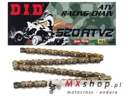 DID 520ATV2G&B-96 ŁAŃCUCH ZŁOTY (96-OGNIW) X-RING (OTWARTY + ZAPINKA) - ZASTĘPUJE 520ATV