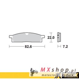 PROX KLOCKI HAMULCOWE KH119 YAMAHA YZ 80/85 '93-19, YZ 65 '19-20, TTR 125 '00-18 PRZÓD