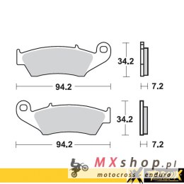PROX KLOCKI HAMULCOWE KH185 CRF/KXF/RMZ/YZF PRZÓD
