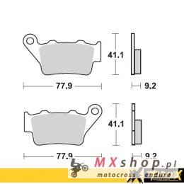 PROX KLOCKI HAMULCOWE KH208 KTM 125/200/250 '94-03 TYŁ