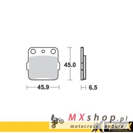 PROX KLOCKI HAMULCOWE KH84 / KH84/3 HONDA CR 80/85 '86-07, CRF 150R '07-09 PRZÓD, YAMAHA YZ 80/85 '93-19, YZ 65 '19-20 TYŁ