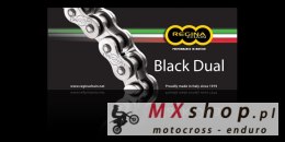 REGINA ŁAŃCUCH NAPĘDOWY 525ZRA (110 OGNIW) Z-RING DUAL DO 800 CCM CZARNY (ZAKUWKA) (137ZRA/1004)