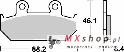 SBS KLOCKI HAMULCOWE KH124 STREET STANDART CERAMIC KOLOR CZARNY SBS KLOCKI HAMULCOWE KH124 STREET STANDART CERAMIC KOLOR CZARNY