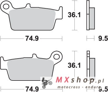 SBS KLOCKI HAMULCOWE KH131 OFF-ROAD SINTER KOLOR ZŁOTY SBS KLOCKI HAMULCOWE KH131 OFF-ROAD SINTER KOLOR ZŁOTY