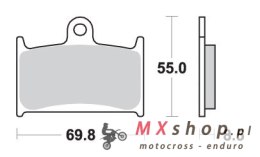 SBS KLOCKI HAMULCOWE KH145 / KH236 STREET PERFORMANCE (EXCEL) SINTER KOLOR ZŁOTY